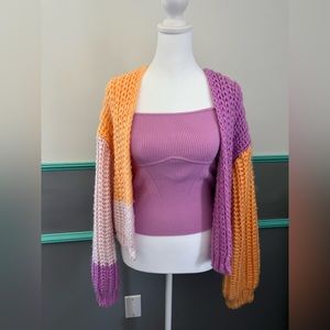Wild fable tri colored cardigan